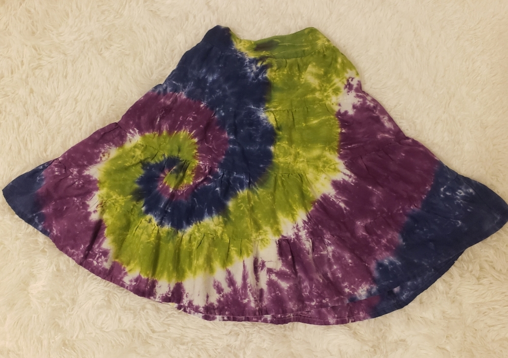 Indonesian Girls tye dye skirt